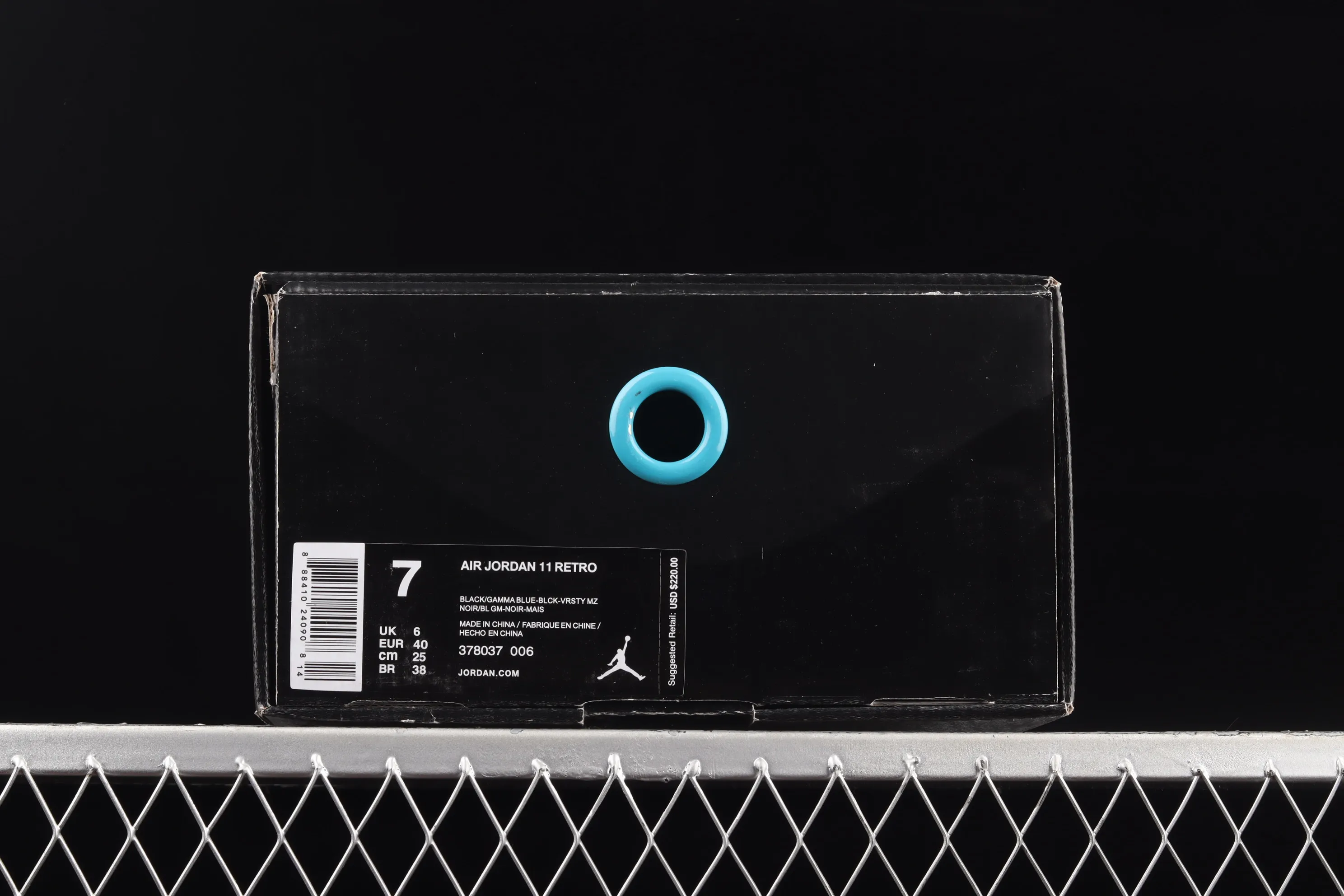 All categories Air Jordan Jordan series basketball shoes Air Jordan 11 F version Air Jordan Retro 11 Gamma AJ11 Gamma blue Joe 11 black and blue 378037-006